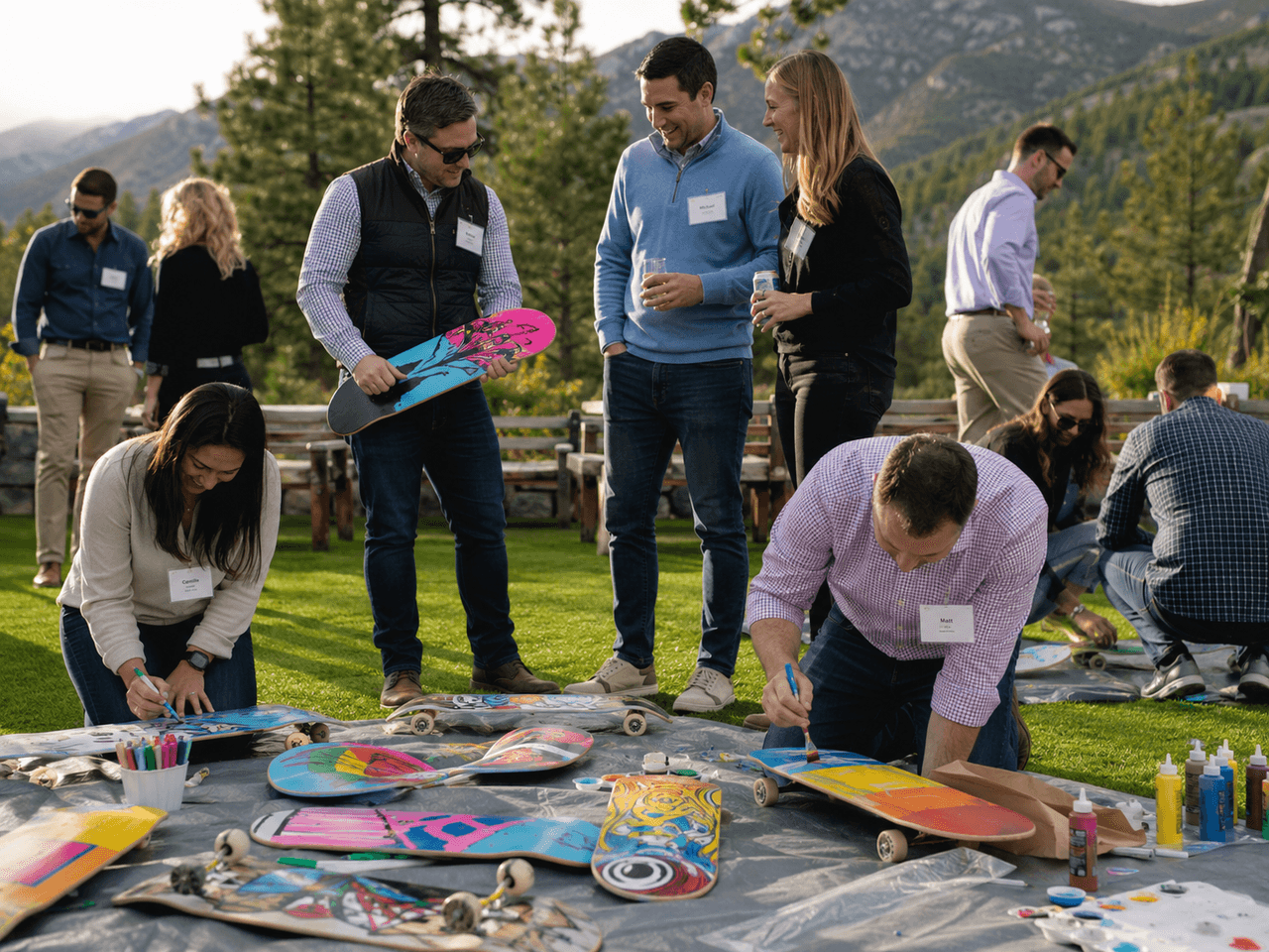 Skateboard Build Denver — Skateboard Builds team building with Building Teams
